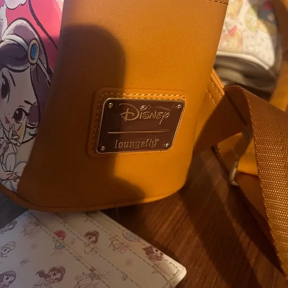 2 Disney Princess LoungeFly Backpacks and one wallet 👑👑👑👑👑👑👑👑👑 - Picture 3 of 14
